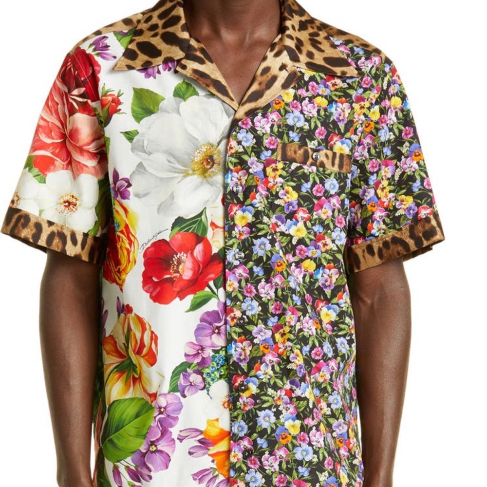 Dolce&Gabbana
Mixed Print Cotton & Silk
Camp Shirt size 41